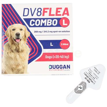 DV8 Flea Combo - Large Dog - Spot On Fleas, Ticks & Lice