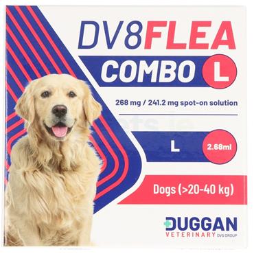 DV8 Flea Combo - Large Dog - Spot On Fleas, Ticks & Lice