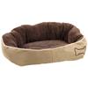 Flamingo Chipz Rectangle Dog Bed - Brown