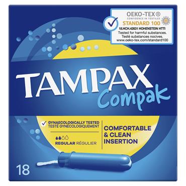 Tampax Compak Regular 18s