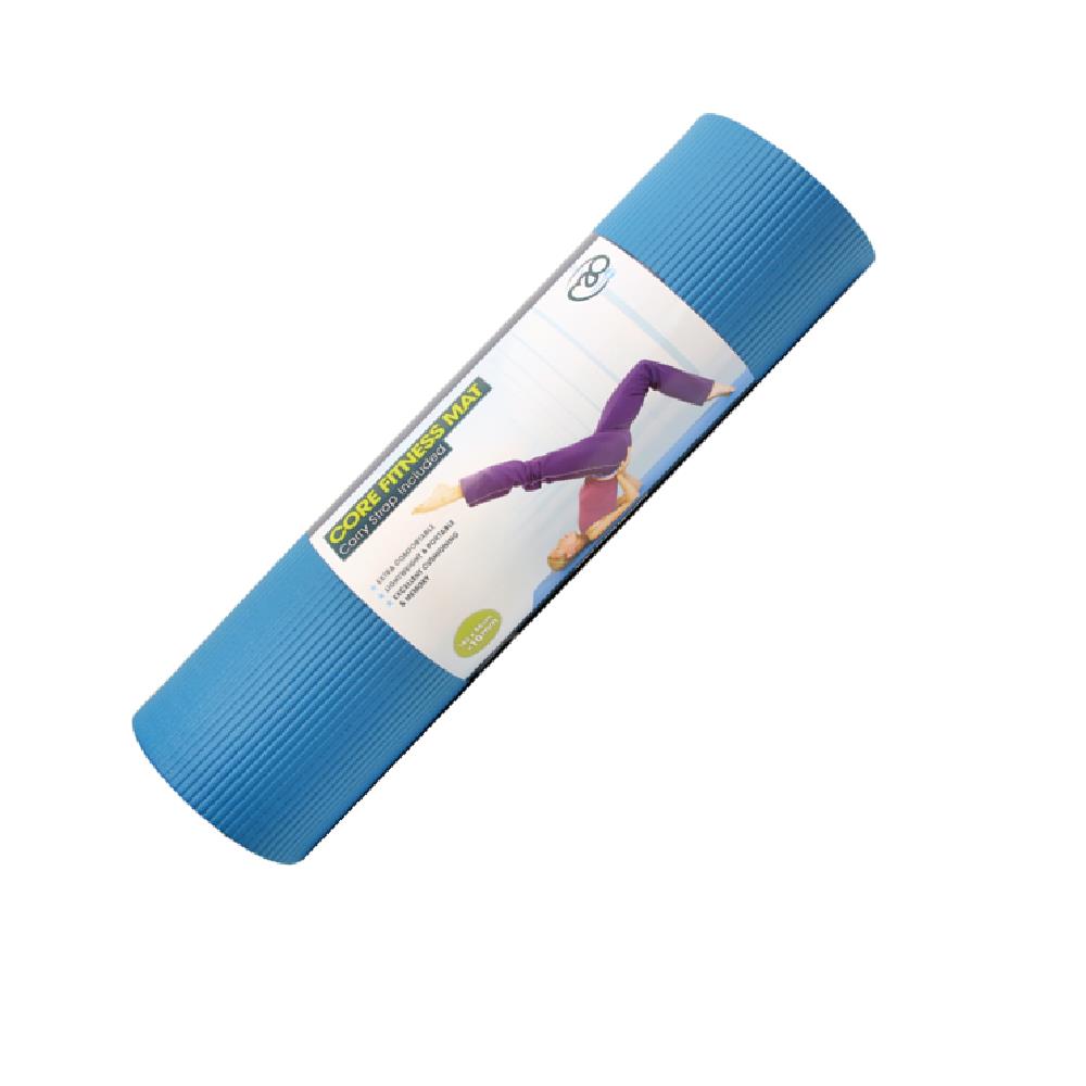 Core Fitness Mat Blue 10mm McSport Ireland