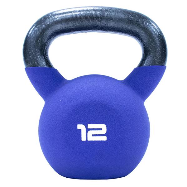 Neoprene Covered Kettlebell 12kg Purple McSport Ireland