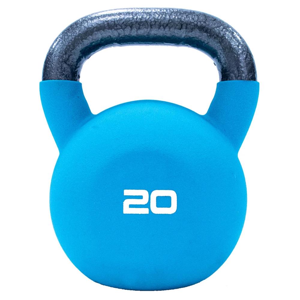 Neoprene Covered Kettlebell 20kg Teal McSport Ireland
