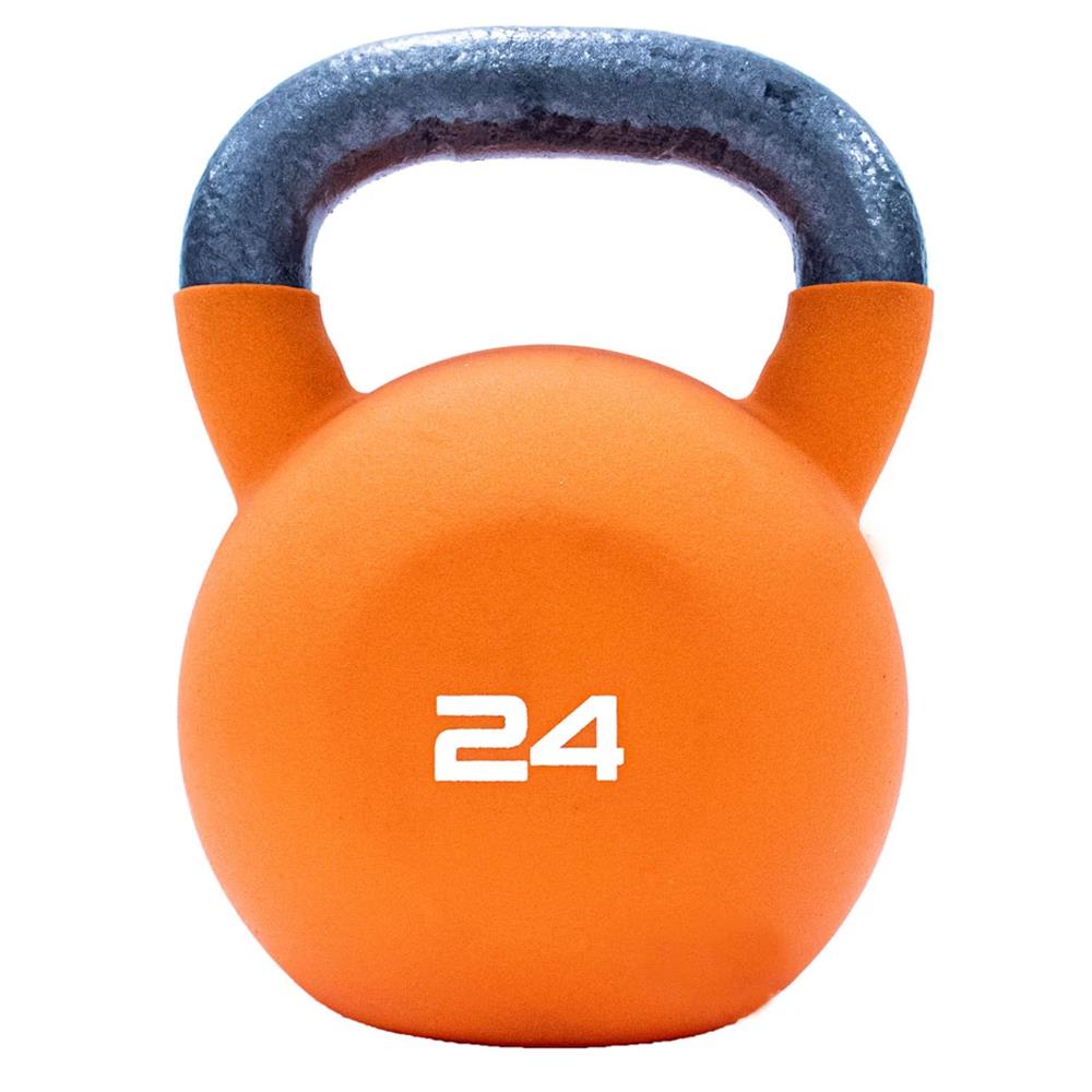 Neoprene Covered Kettlebell 24kg Orange McSport Ireland