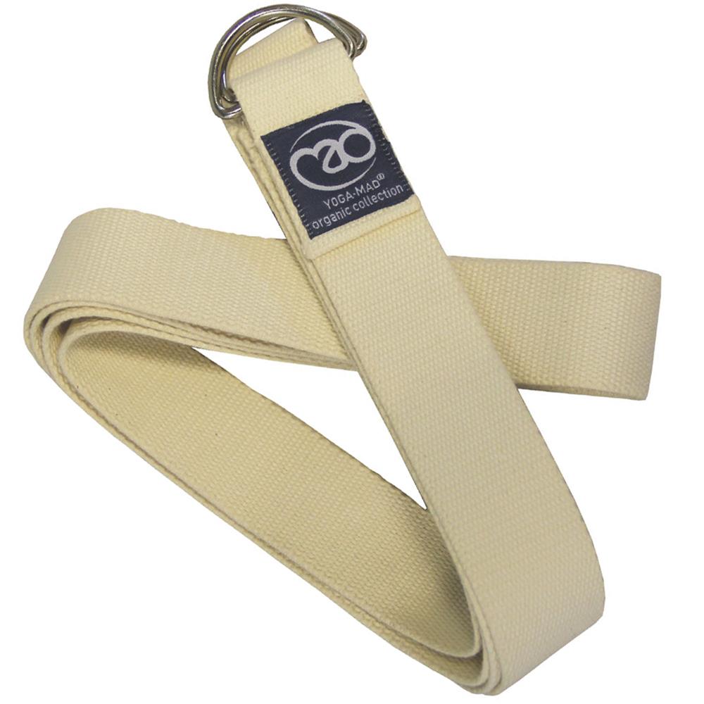 FitnessMad Organic Cotton Yoga Belt with Metal D Ring 2.5m McSport