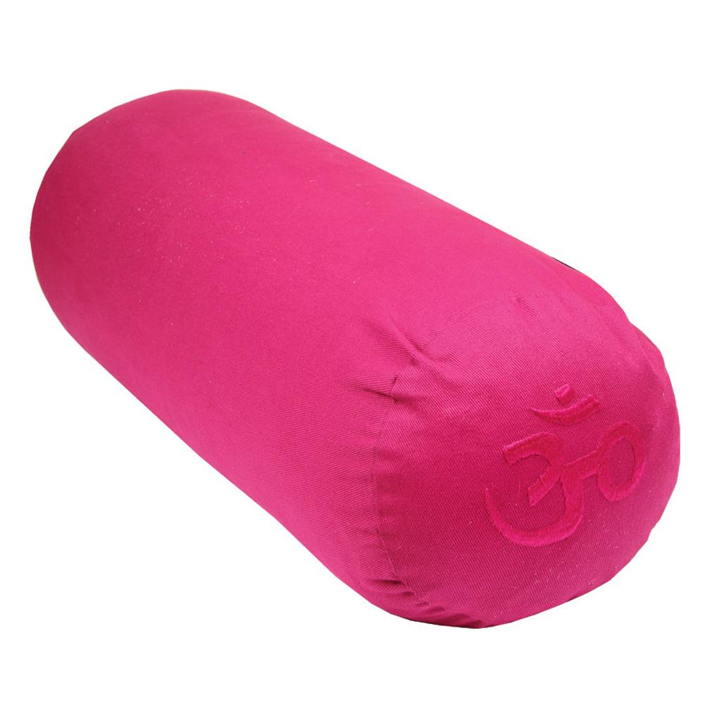 FitnessMad Buckwheat Yoga Bolster Hot Pink