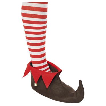 Elf Shoes Boots Christmas Santa Helper Child Kids Costume Accessory