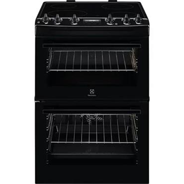 Electrolux 60cm Double Oven Electric Cooker Black