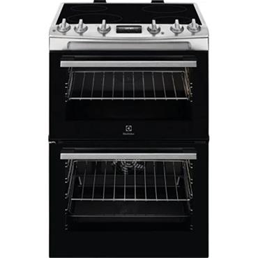 Electrolux 60cm Double Oven Electric Cooker Silver