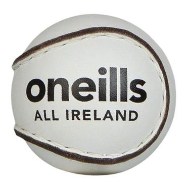 O'Neills All Ireland Match Sliotar | Size 4 - WHITE BLACK