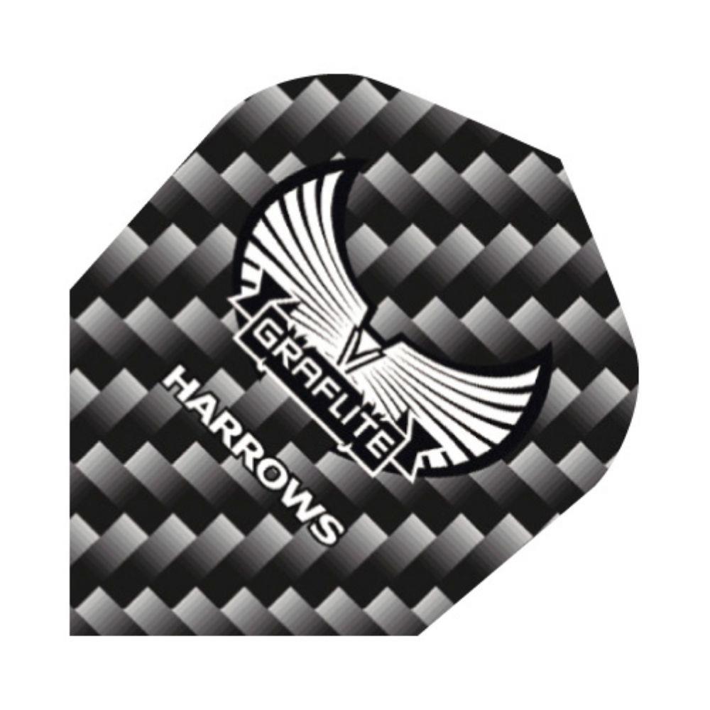 Harrows Graflite Darts Flights Silver Michael Murphy Sports