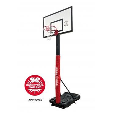 Sure Shot Heavy Duty Portable Basketball Unit - BLACK