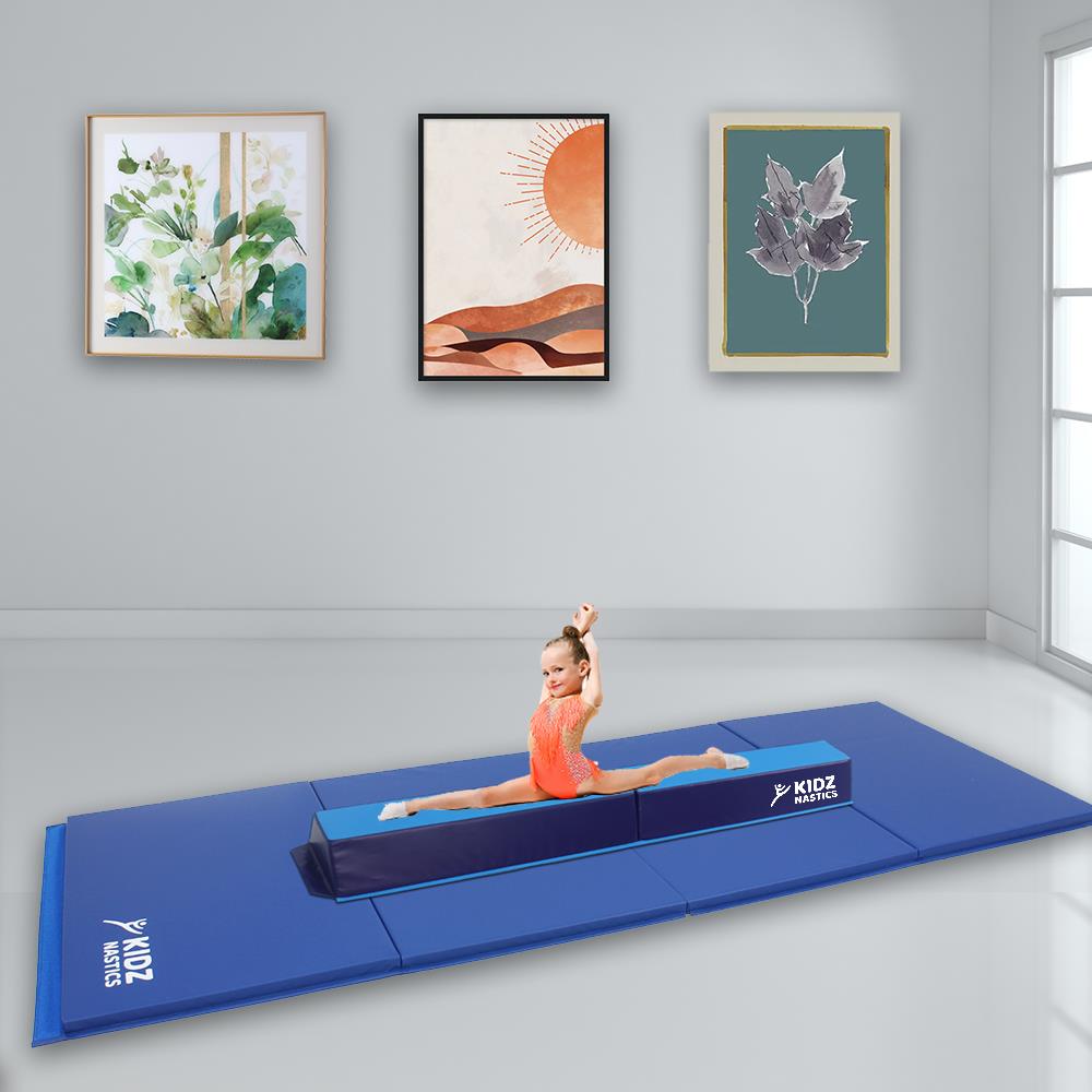 KIDZNASTICS GYMNASTICS FOLDABLE BALANCE BEAM & MAT PACK Purple