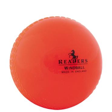 READERS WINDBALL TRAINING CRICKET BALL - Orange