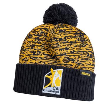 Official GAA Merchandise Kilkenny GAA Bobble Hat - BLACK