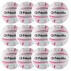 O'Neills Intercounty Football | Size 4 | Pack of 12 - White/Pink