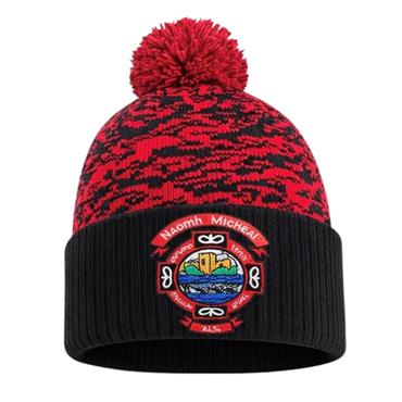 St Michaels Bobble Hat - RED/WHITE