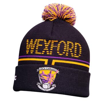 WEXFORD GAA BOBBLE HAT - Purple