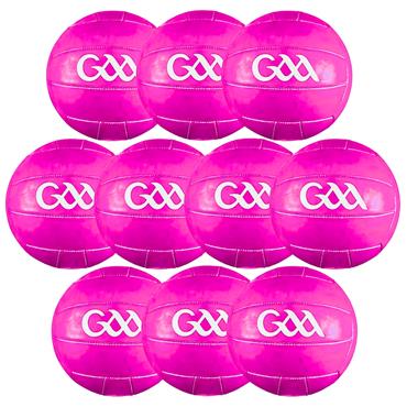 Score More GAA Training Football | Size 5 | Pack of 10 - Pink