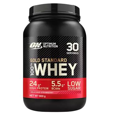 Optimum Nutrition Gold Standard 100% Whey 900G | Delicious Strawberry - BLACK