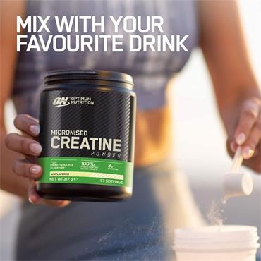Optimum Nutrition Creatine Monohydrate 317G | Unflavoured - BLACK