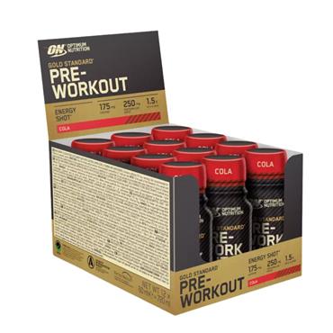 Optimum Nutrition Gold Standard Pre Workout Shot 60ml | Cola - BLACK