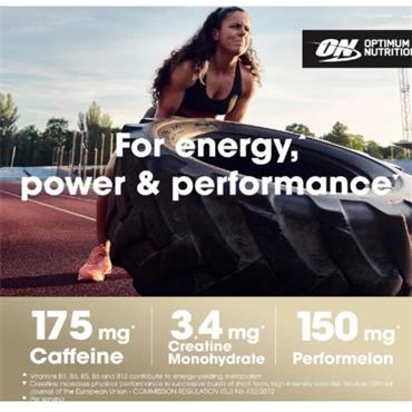 OPTIMUM NUTRITION GOLD STANDARD PRE WORKOUT 300G | BLUE RASPBERRY - BLACK