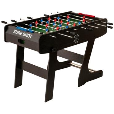 Sure Shot Folding 4 Foot Table Football Table - Black