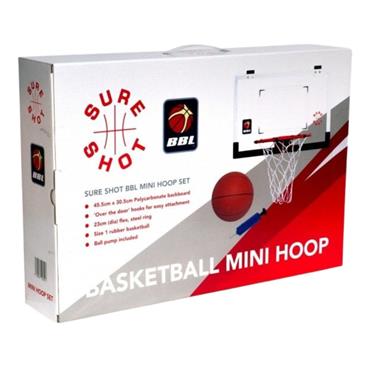 Sure Shot Mini Basketball Hoop - BBL Approved - Black