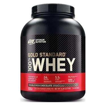 Optimum Nutrition Gold Standard 100% Whey 2.28KG I Double Rich Chocolate - Black
