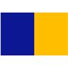 Team Flag 3 x 2 Royal/ Amber - Blue/Amber