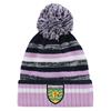 O' Neills Girls Donegal Hydra 083 Knitted Bobble Hat - Pink