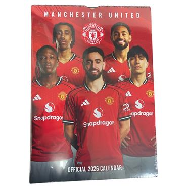 Manchester United FC 2026 A3 Calendar - Red