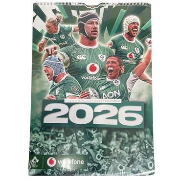 Official Irish Rugby Football Union A3 Calendar - GREEN