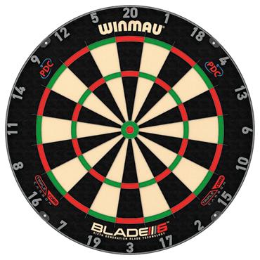 Winmau Blade 6 Triple Core Dartboard - BLACK