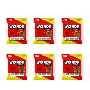 Wondr Jellies Fizzy Cola Bag 50G I 6 Pack - Red
