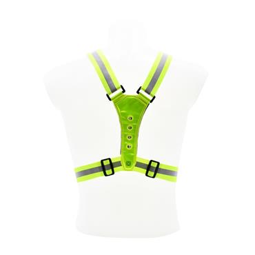 Six Peaks LED Reflective Vest With Phone Holder - Black