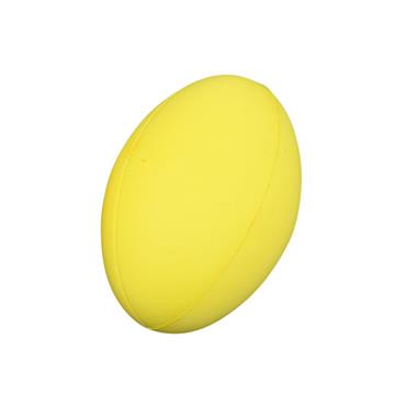 Uncoated Foam Rugby Ball - Yellow