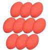 Uncoated Foam Rugby Ball - RED - Pack Of 10 - Red