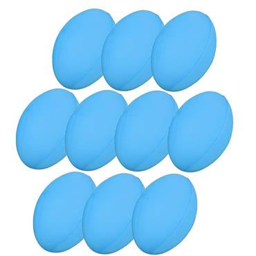 Uncoated Foam Rugby Ball - BLUE - Pack Of 10 - BLUE