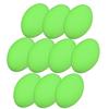 Uncoated Foam Rugby Ball - GREEN - Pack Of 10 - GREEN