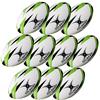 Gilbert G-TR3000 Rubgy Training Ball - Size 4 - Pack of 10 - GREEN