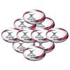 Gilbert G-TR3000 Rugby Training Ball - Size 3 - Pack of 10 - Red
