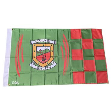 Official Mayo Gaa Flag 5x3' - GREEN/RED