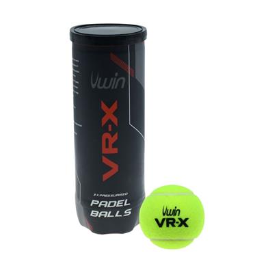 UWIN VR- X Padel Balls (Tube of 3) - BLACK