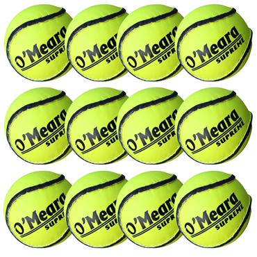 O'MEARAS SLIOTARS SUPREME ALL WEATHER SLIOTAR | SIZE 5 | PACK OF 12 - Yellow