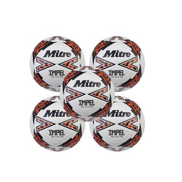 MITRE JUNIOR IMPEL LITE FOOTBALL | (AGES U6-U8) | 290G |  PACK OF 5 - Orange