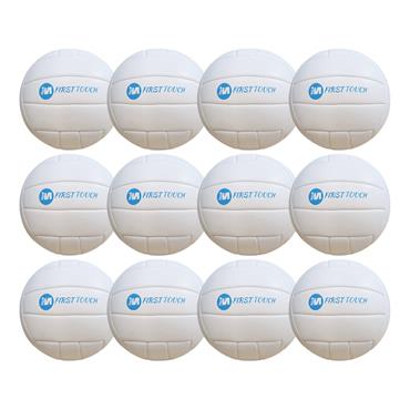 MICHAEL MURPHY SPORTS FIRST TOUCH FOOTBALL | AGE U6-U8) | PACK OF 12 - White