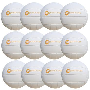 MICHAEL MURPHY GO GAMES | QUICK TOUCH | GAELIC FOOTBALLS | (FOR AGES U8-U10) | PACK OF 12 - White