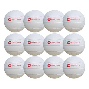 MICHAEL MURPHY SPORTS SMART TOUCH FOOTBALL | U10-U12) | PACK OF 12 | - White